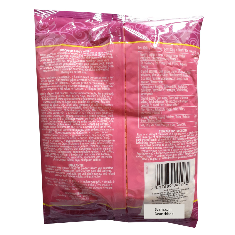 TRS Chana Dal 1kg Senaga Pappu Gelbe Schälerbsen Gram-Dal