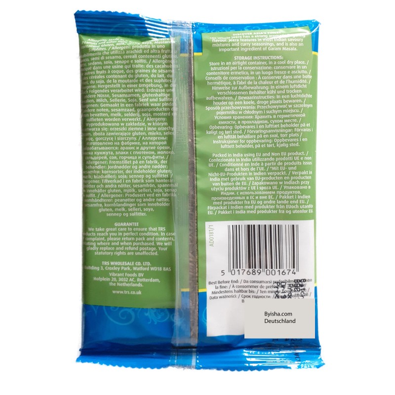 TRS Jeera entier 100g Jeera entier Graines de cumin Épice de cumin Cumin entier
