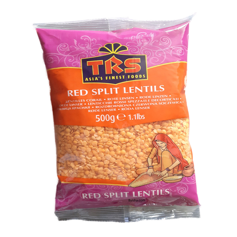 TRS Red Split Lentils 500g Masoor Dal Lentilles rouges Masoor