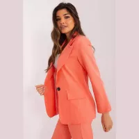 Veste orange Italy Moda taille M - Qualité premium tissu fin parfaite pour le bureau et les réunio