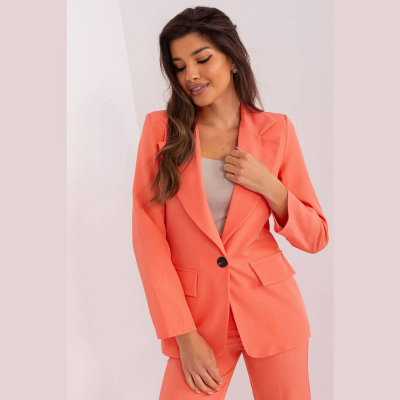 Veste orange Italy Moda taille M - Qualité premium, tissu fin, parfaite pour le bureau et les réunio