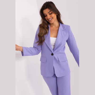 Veste violette Italy Moda taille XL - Qualité premium, tissu fin, parfaite pour le bureau et les réu