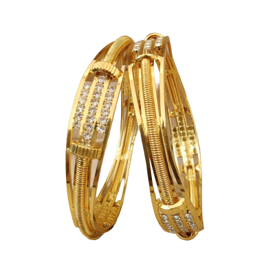 Élégants bracelets plaqués or avec un travail minutieux des pierres et une artisterie unique - Subli
